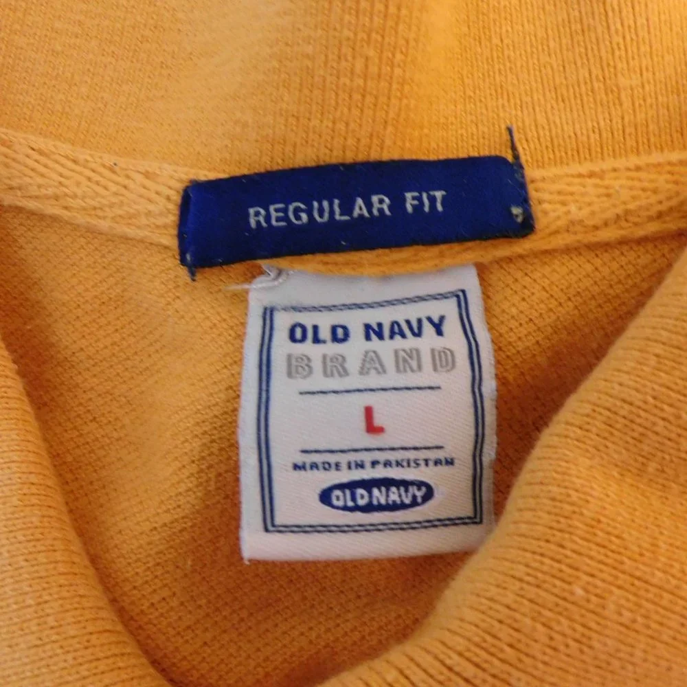 Old Navy Large Regular Fit Scooby Doo Embroidered Polo Shirt Orange - Picture 6 of 6